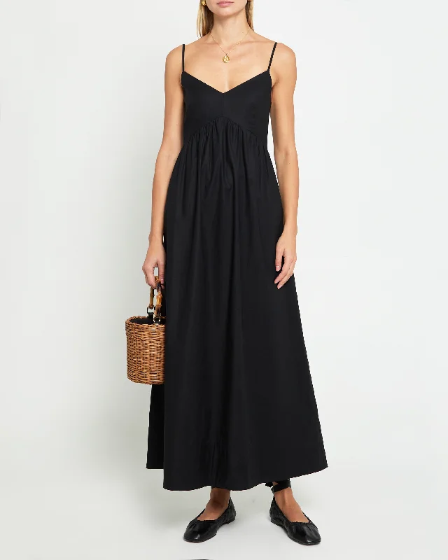Midi dresses with button - down skirts for a unique and functional design Vera Organic Cotton Maxi Dress