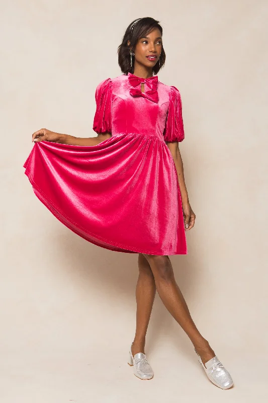 Linen mini dresses for a breathable summer option Coquette Dress in Pink - FINAL SALE Linen mini dresses for a breathable summer option Coquette Dress in Pink - FINAL SALE