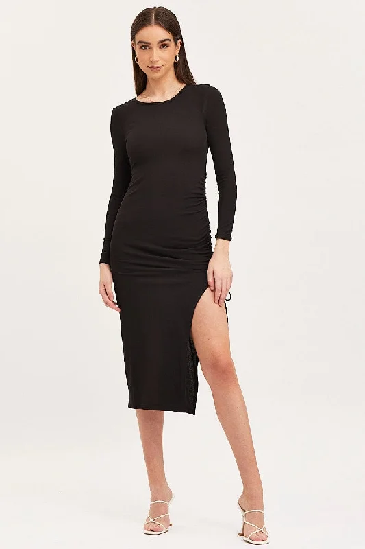Midi dresses with bow accents for a sweet and charming look Black Midi Dress Long Sleeve Bodycon Midi dresses with bow accents for a sweet and charming look Black Midi Dress Long Sleeve Bodycon