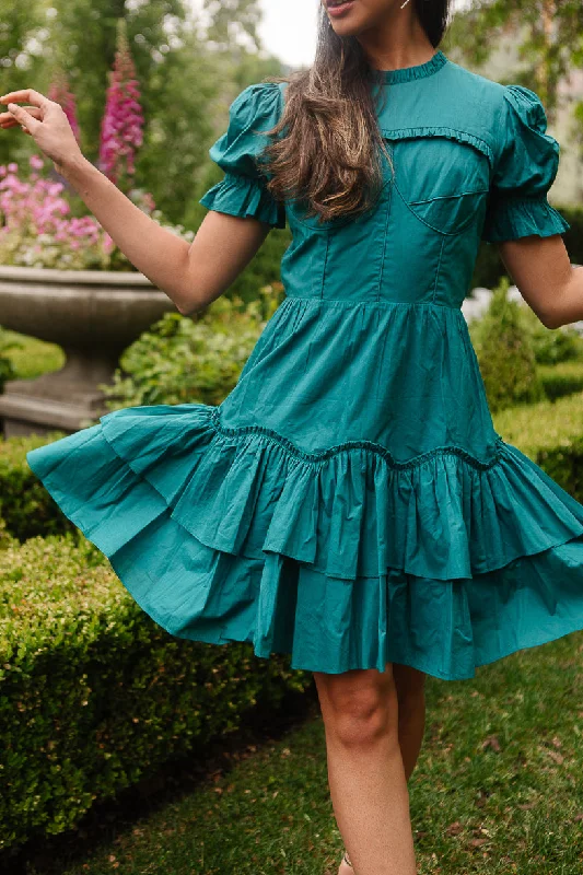 Denim mini dresses with distressed details Merida Dress - FINAL SALE