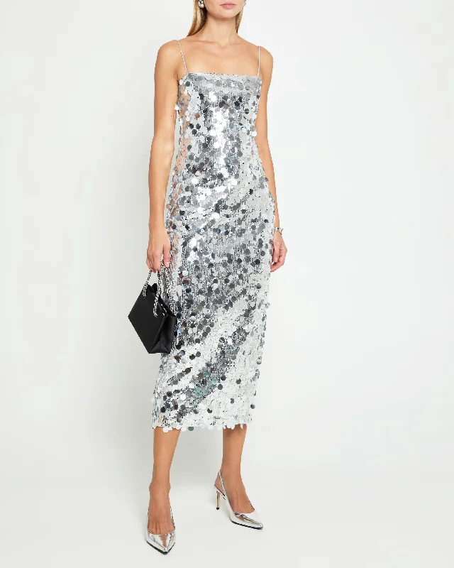 Midi dresses with pom - pom trims for a playful and festive look Salma Maxi Dress