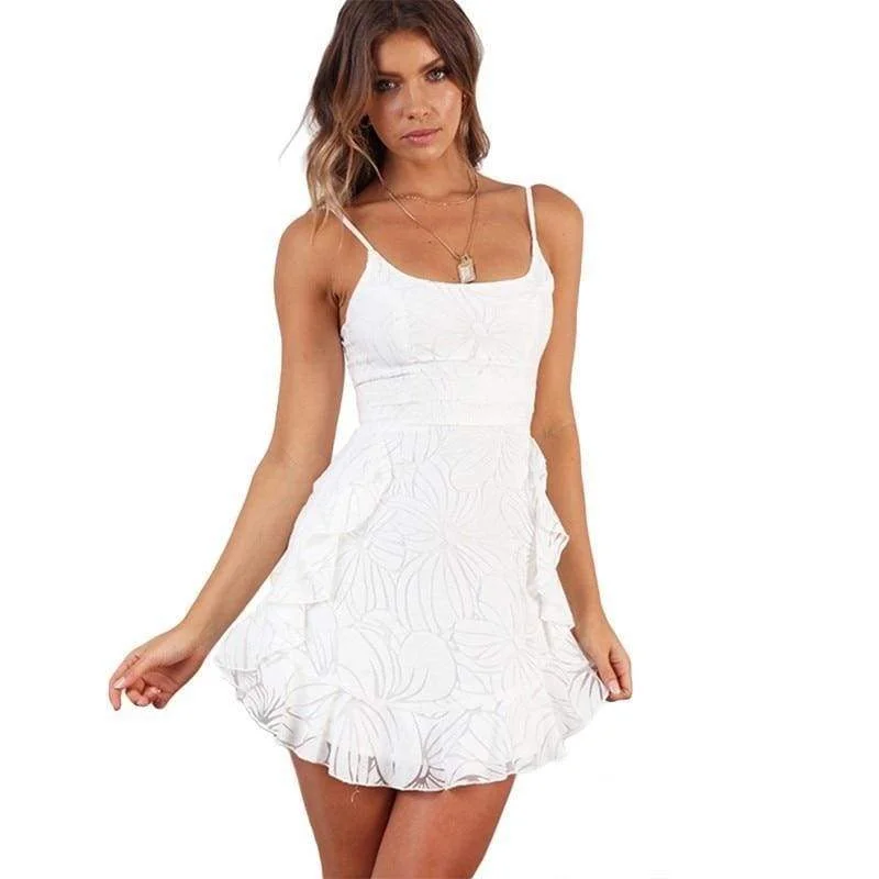 Satin mini dresses for a luxurious feel FashionSierra - Ruffled Printing Women Sling Mini Dress V Neck Irregular Party Dress Satin mini dresses for a luxurious feel FashionSierra - Ruffled Printing Women Sling Mini Dress V Neck Irregular Party Dress