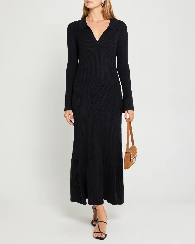 Midi dresses with button - front designs for a classic touch Nicole Knit Dress