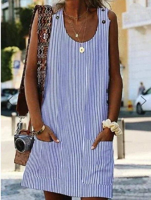 Mini dresses with cut - out details for a trendy look FashionSierra - Plus Size Women Boho Stripe Short Mini Dress Mini dresses with cut - out details for a trendy look FashionSierra - Plus Size Women Boho Stripe Short Mini Dress