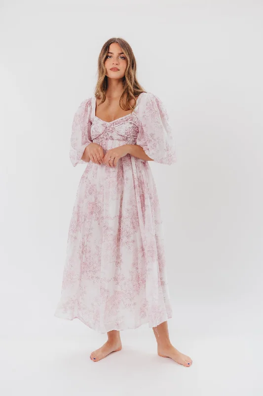 Midi dresses with denim fabric for a casual yet stylish day out Harlow Midi Dress in Light Pink Floral - Bump Friendly & Inclusive Sizing (S-3XL) Restocking in May Midi dresses with denim fabric for a casual yet stylish day out Harlow Midi Dress in Light Pink Floral - Bump Friendly & Inclusive Sizing (S-3XL) Restocking in May