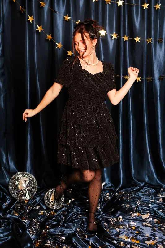 Mini dresses with beaded embellishments for a fancy event Kyla Dress in Black - FINAL SALE Mini dresses with beaded embellishments for a fancy event Kyla Dress in Black - FINAL SALE
