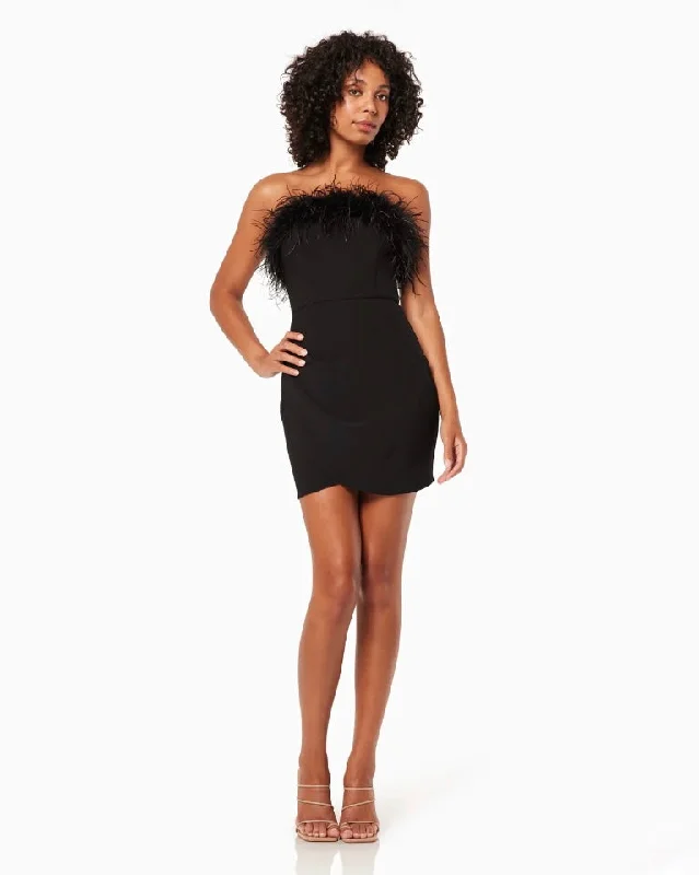 Mini dresses with pocket details for added functionality HAZEL MINI DRESS -BLACK