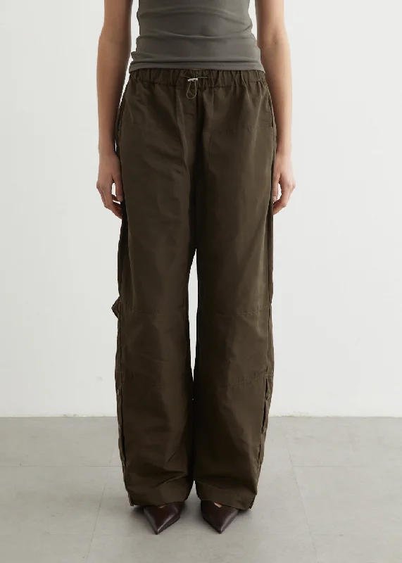 Wide - Leg Women's Chiffon Palazzo Pants for a Flowy AppealElemental Parachute Pants Wide - Leg Women's Chiffon Palazzo Pants for a Flowy AppealElemental Parachute Pants