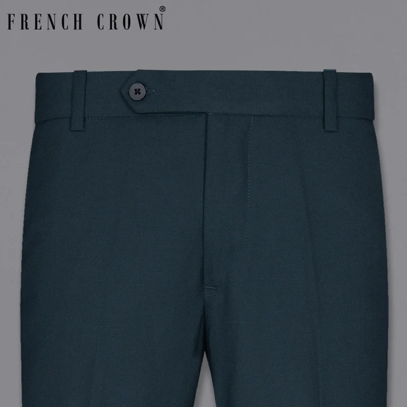 Women's Straight - Leg Linen Pants for a Breezy Summer LookBiscay Blue Wool Rich Pant Women's Straight - Leg Linen Pants for a Breezy Summer LookBiscay Blue Wool Rich Pant
