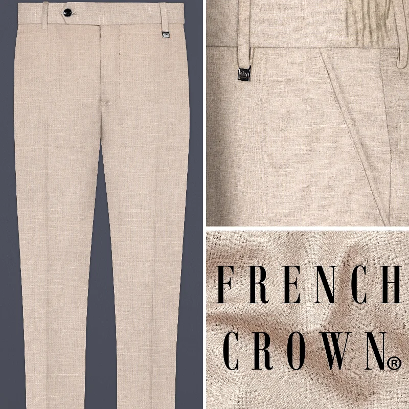 Cashmere Beige Premium Linen Pant