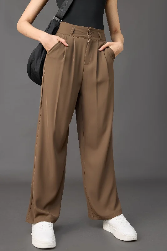 Cropped Women's Corduroy Pants in Autumn ColorsHazelwood Korean Baggy Pants
