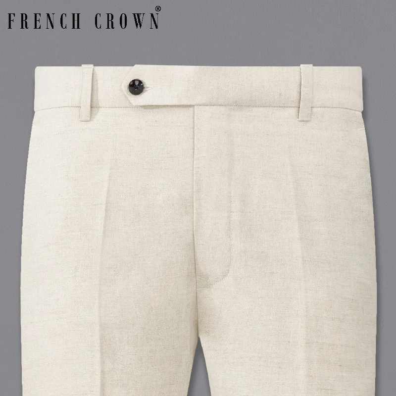 Straight - Leg Women's Vegan Leather Pants for a Chic LookCoral Reef Cream Luxurious Linen Sports Pant Straight - Leg Women's Vegan Leather Pants for a Chic LookCoral Reef Cream Luxurious Linen Sports Pant