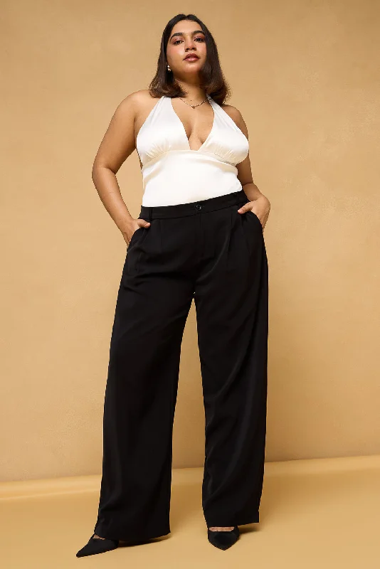 Skinny Fit Women's Leather Look Leggings for a Rocker VibeCurve Black Pleated Korean Pants Skinny Fit Women's Leather Look Leggings for a Rocker VibeCurve Black Pleated Korean Pants