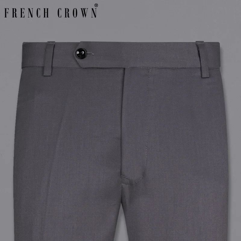 Dolphin Grey Wool Rich Pant