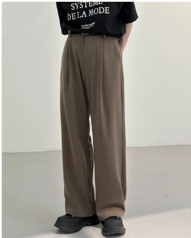 Plus Size Women's Pleated Front Dress Pants for Office WearDrape Wide-leg Casual Pants Plus Size Women's Pleated Front Dress Pants for Office WearDrape Wide-leg Casual Pants