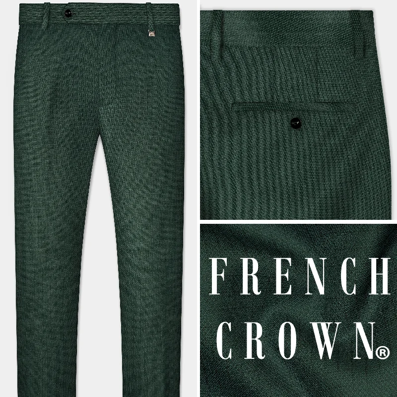 Cropped Women's Corduroy Pants in Autumn ColorsEverglade Green Plain Solid Wool Blend Pant Cropped Women's Corduroy Pants in Autumn ColorsEverglade Green Plain Solid Wool Blend Pant