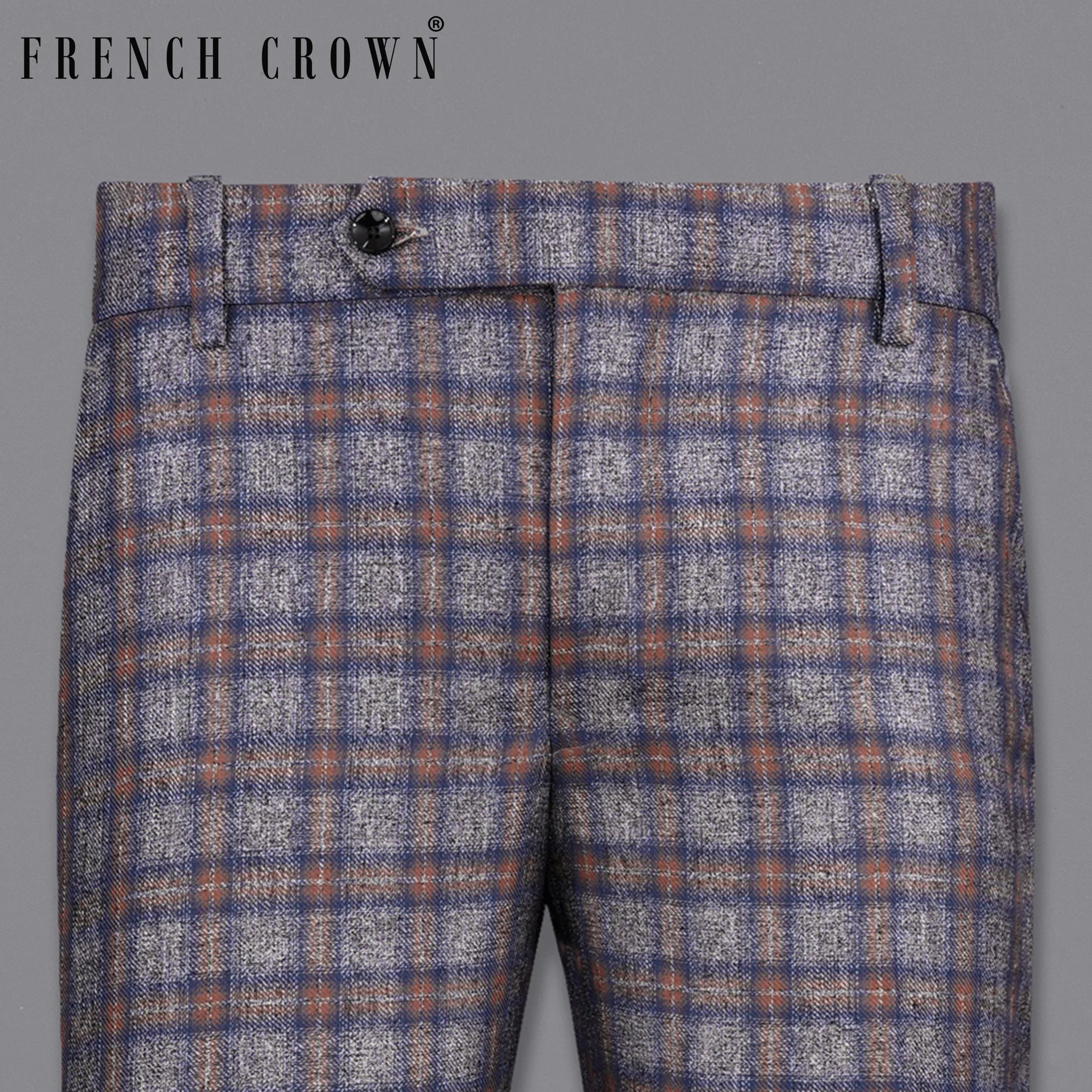 Fuscous Gray Checkered Pant