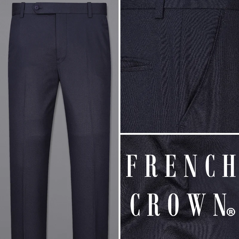 Gunmetal Navy Blue Pant