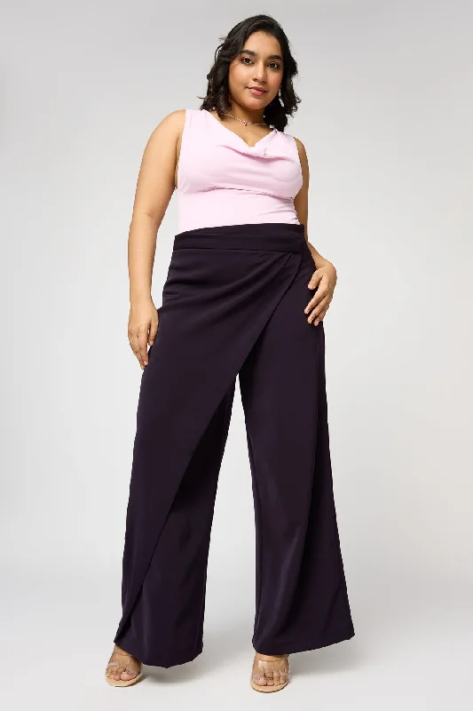 Bootcut Style Women's Stretch Denim Jeans in Dark WashImperial Purple Curve Pareo Korean Pants Bootcut Style Women's Stretch Denim Jeans in Dark WashImperial Purple Curve Pareo Korean Pants