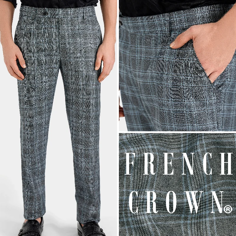 Ironside and Casper Gray Plaid Wool Rich Pant