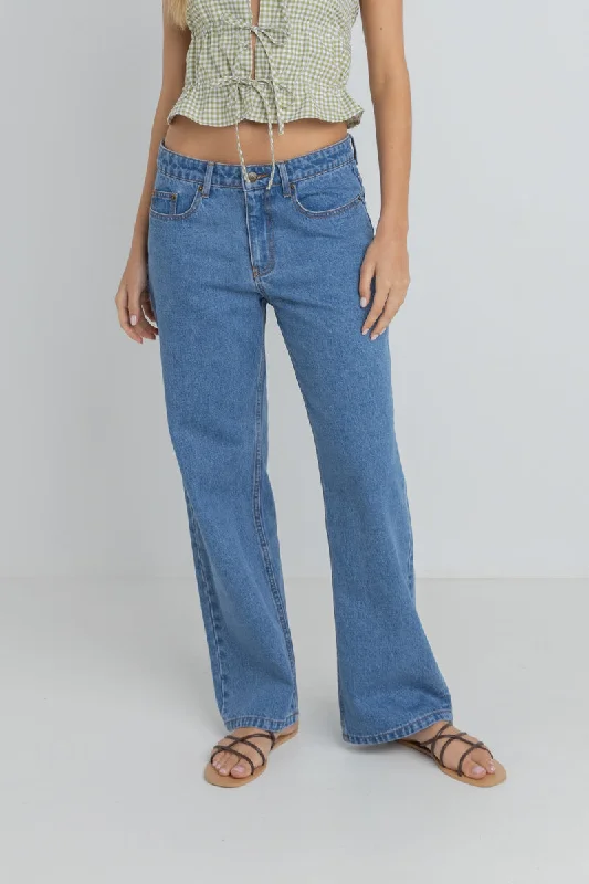 Wide - Leg Women's Chiffon Palazzo Pants for a Flowy AppealLula Low Rise Pant Blue Wash Wide - Leg Women's Chiffon Palazzo Pants for a Flowy AppealLula Low Rise Pant Blue Wash