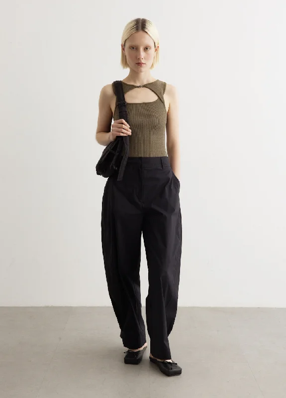 Plus Size Women's Pleated Front Dress Pants for Office WearPathway Barrel Leg Pants