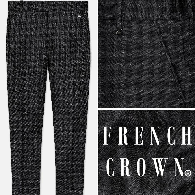 Piano Gray Plaid Tweed Pant