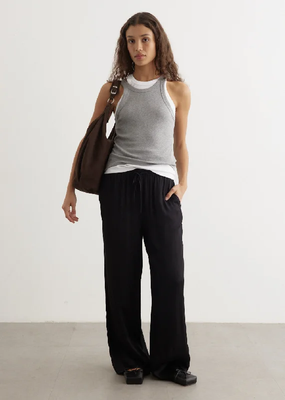 Wide - Leg Women's Chiffon Palazzo Pants for a Flowy AppealRiviera Satin Pants