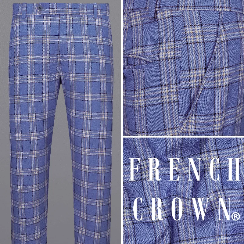 Scampi Blue with Heather Gray Plaid Pant