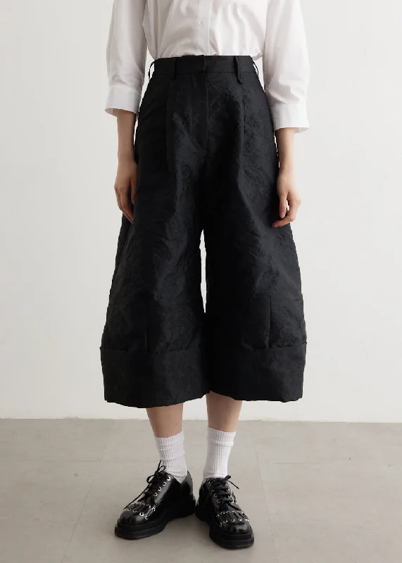 Cigarette Style Women's Printed Linen Blend Pants for Casual DaysSculpted Cropped Wide Leg Trousers Cigarette Style Women's Printed Linen Blend Pants for Casual DaysSculpted Cropped Wide Leg Trousers