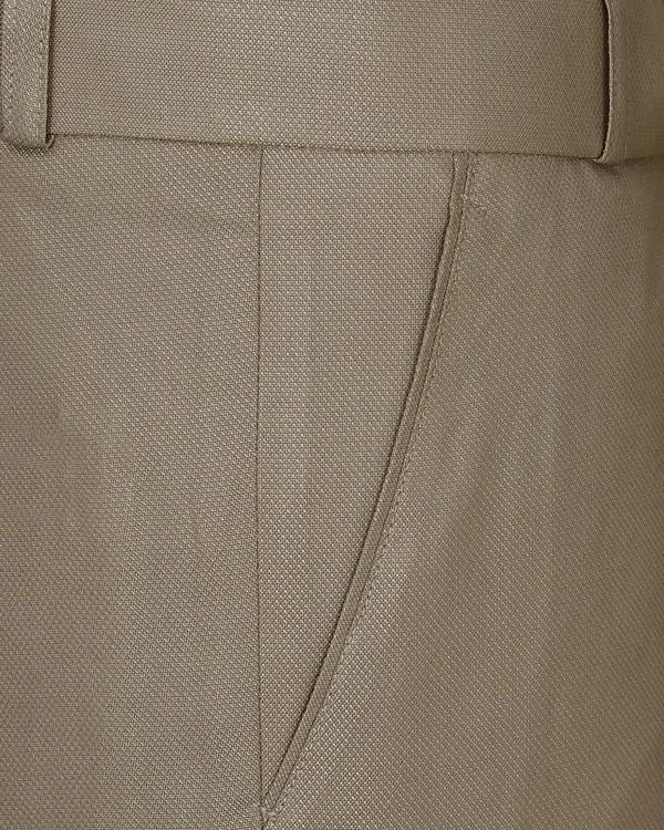 Plus Size Women's Pleated Front Dress Pants for Office WearSoft Cream Textured Formal Pant Plus Size Women's Pleated Front Dress Pants for Office WearSoft Cream Textured Formal Pant