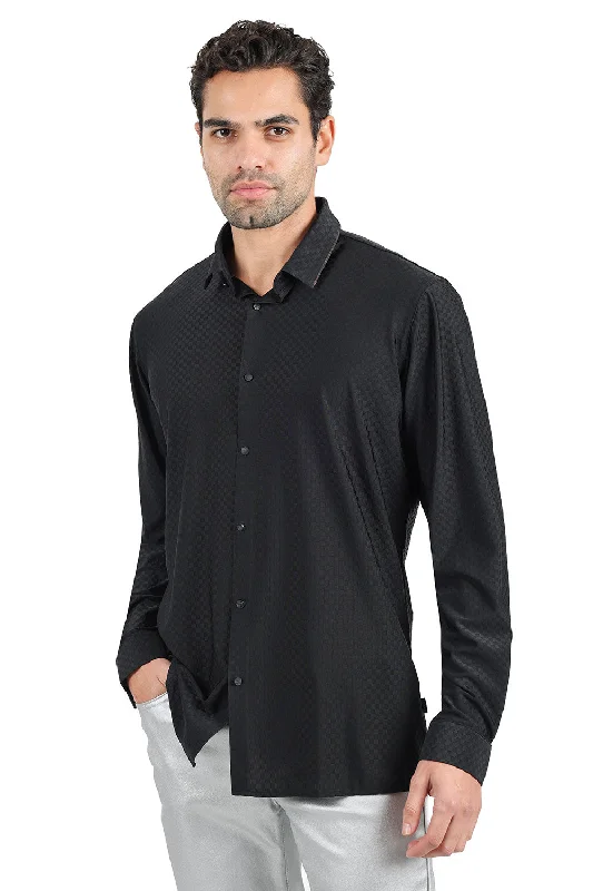 Solid Diamond Long Sleeve Shirt