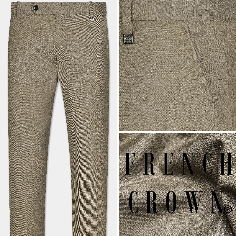 Palazzo Style Women's Printed Trousers in Bohemian PatternsStonewall Brown Wool Rich Pant Palazzo Style Women's Printed Trousers in Bohemian PatternsStonewall Brown Wool Rich Pant