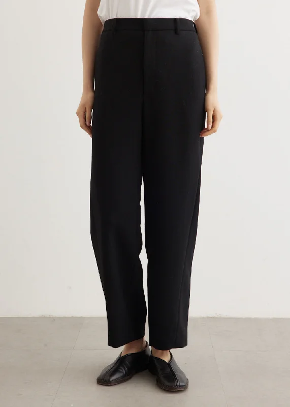 Straight - Leg Women's Vegan Leather Pants for a Chic LookTense Wool Double Cloth Slacks Straight - Leg Women's Vegan Leather Pants for a Chic LookTense Wool Double Cloth Slacks