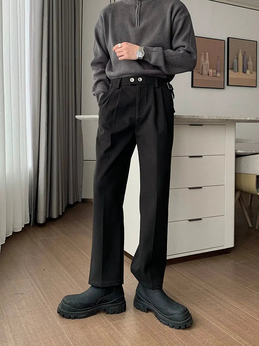 Bootcut Style Women's Stretch Denim Jeans in Dark WashThickened Casual Fit Suit Pants Bootcut Style Women's Stretch Denim Jeans in Dark WashThickened Casual Fit Suit Pants