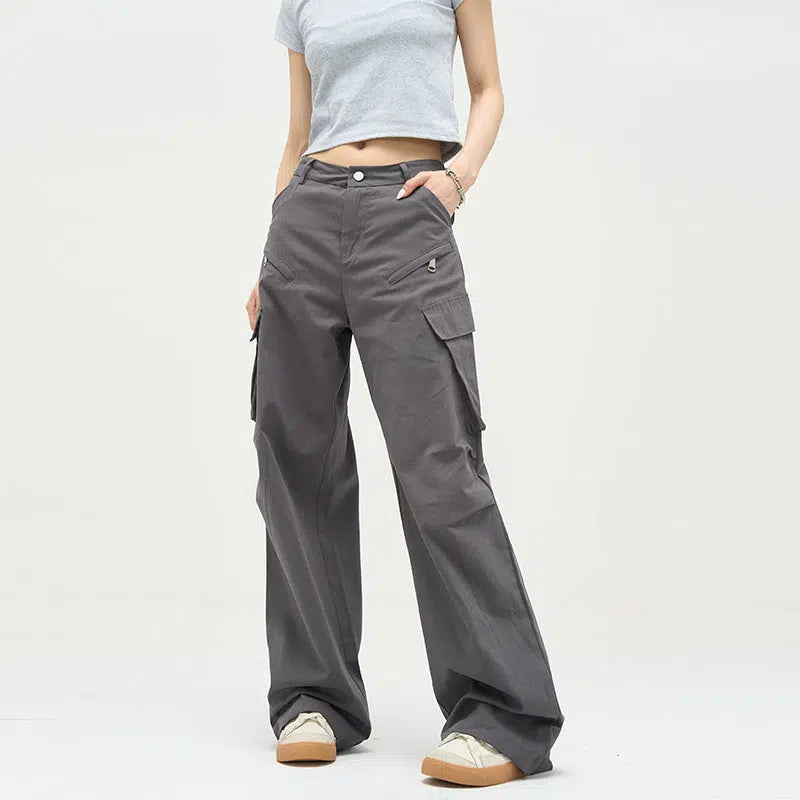 Plus Size Women's High - Waisted Bootcut Jeans in Distressed StyleUnisex Elastic Band Straight Pants Plus Size Women's High - Waisted Bootcut Jeans in Distressed StyleUnisex Elastic Band Straight Pants