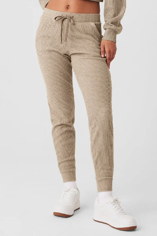 Plus Size Women's Metallic - Finish Joggers for a Stylish LoungeMuse Sweatpant - Gravel Heather Plus Size Women's Metallic - Finish Joggers for a Stylish LoungeMuse Sweatpant - Gravel Heather