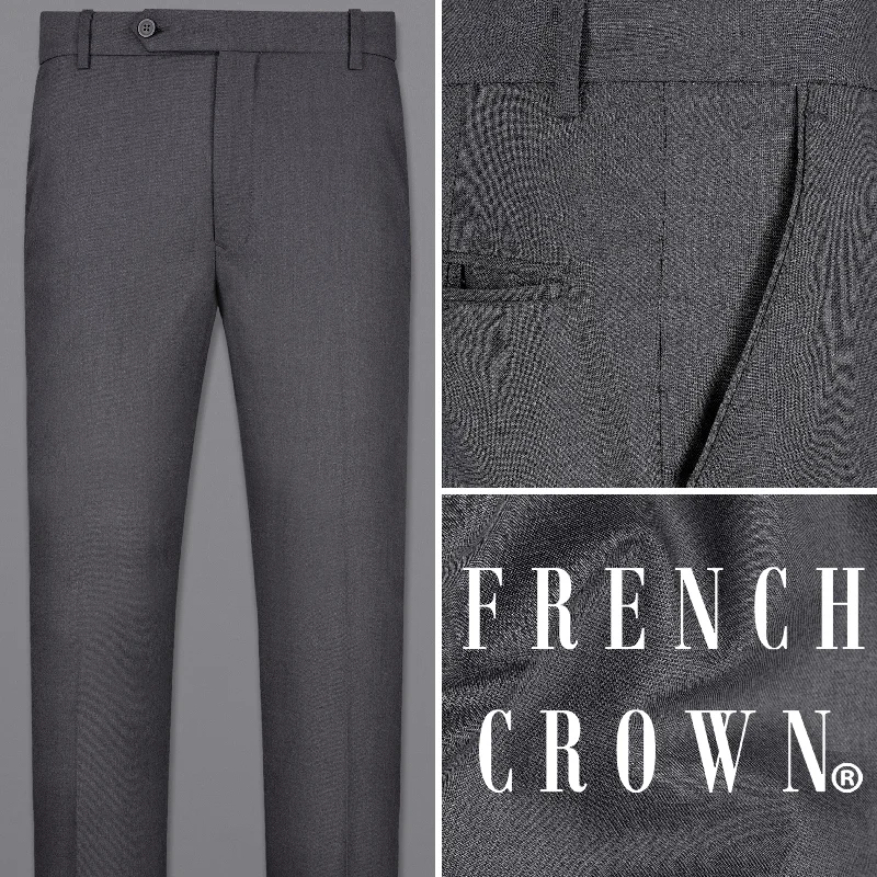 Wenge Gray Textured Pant