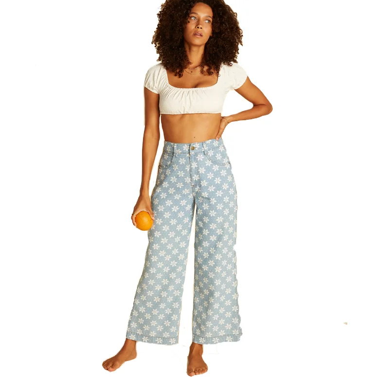 Ankle - Length Women's Printed Joggers for TravelingWrangler x Billabong Perfect Pair High-Waisted Pant Ankle - Length Women's Printed Joggers for TravelingWrangler x Billabong Perfect Pair High-Waisted Pant