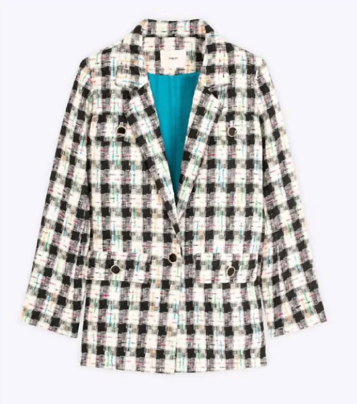 Women's Slim - Fit Blazers in Charcoal Gray for a Professional AppearanceDylane Blazer In Multi Women's Slim - Fit Blazers in Charcoal Gray for a Professional AppearanceDylane Blazer In Multi