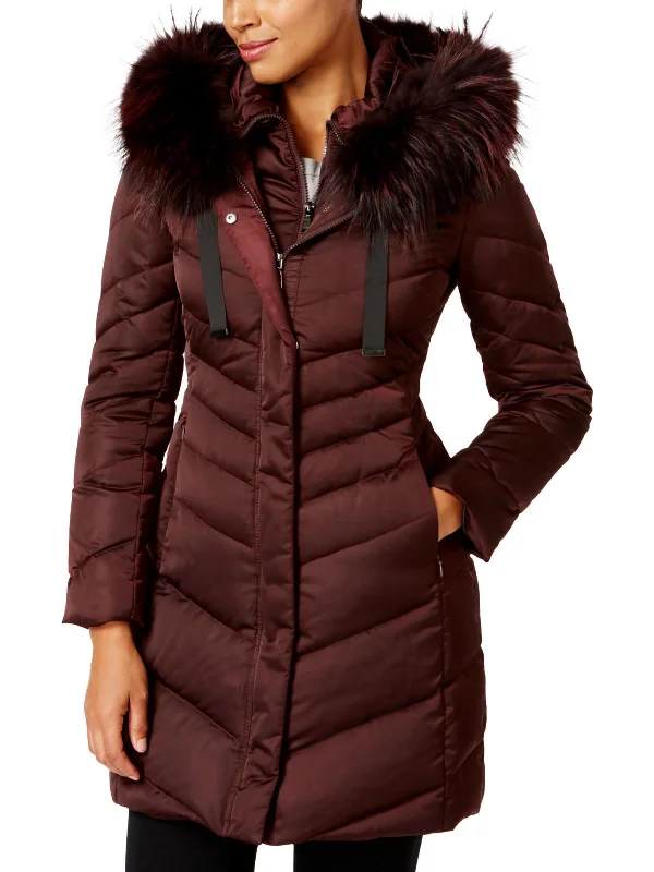 Jolene Womens Cold Weather Hooded Puffer Jacket