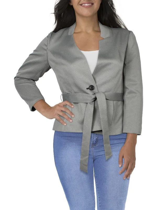 Women's Notched Lapel Blazers in Beige for a Timeless OutfitPetites Womens Herringbone Polyester One-Button Blazer Women's Notched Lapel Blazers in Beige for a Timeless OutfitPetites Womens Herringbone Polyester One-Button Blazer