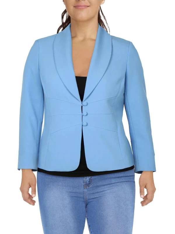 Double - Breasted Women's Polyester Blazers in Bright Colors for a Fun StylePetites Womens Shawl Collar Office Two-Button Blazer Double - Breasted Women's Polyester Blazers in Bright Colors for a Fun StylePetites Womens Shawl Collar Office Two-Button Blazer