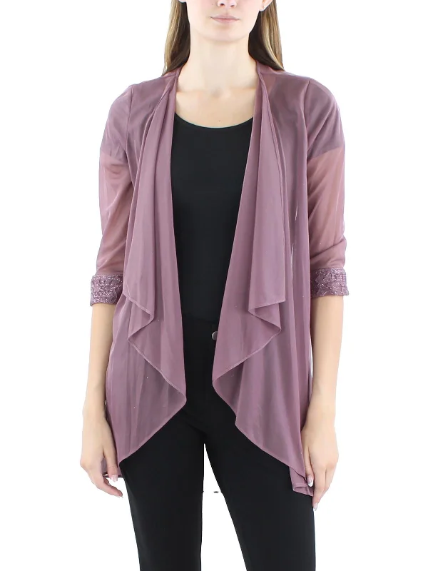 Plus Size Women's Cropped Velvet Blazers in Burgundy for a Night OutPetites Womens Sheer Polyester Duster Blazer Plus Size Women's Cropped Velvet Blazers in Burgundy for a Night OutPetites Womens Sheer Polyester Duster Blazer