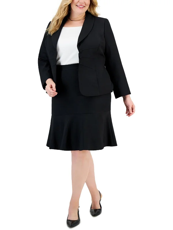 Women's Slim - Fit Blazers in Charcoal Gray for a Professional AppearancePlus Womens Office Business Double-Breasted Blazer Women's Slim - Fit Blazers in Charcoal Gray for a Professional AppearancePlus Womens Office Business Double-Breasted Blazer