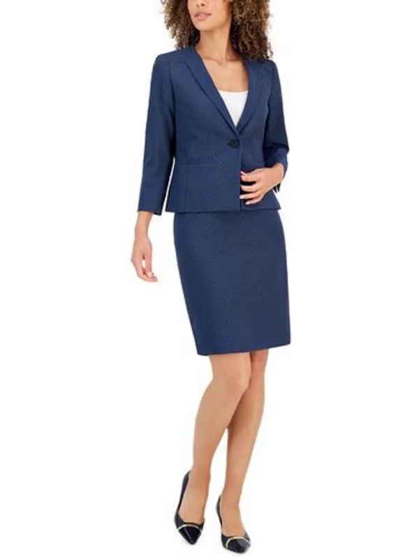 Plus Size Women's Faux Fur - Trimmed Blazers in Black for a Luxurious LookWomens Pattern Polyester One-Button Blazer Plus Size Women's Faux Fur - Trimmed Blazers in Black for a Luxurious LookWomens Pattern Polyester One-Button Blazer