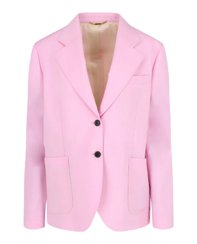 Double - Breasted Women's Leather Blazers in Taupe for an Edgy LookWool Blended Blazer Double - Breasted Women's Leather Blazers in Taupe for an Edgy LookWool Blended Blazer
