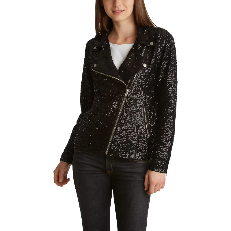 Hooded women's puffer coats in neon colors for high - visibility sportsAdyson Parker Womens Sequined Long Sleeves Motorcycle Jacket Hooded women's puffer coats in neon colors for high - visibility sportsAdyson Parker Womens Sequined Long Sleeves Motorcycle Jacket
