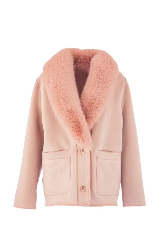 Women's pea coats with brass buttons for a nautical - inspired styleAM- 204 Manteau