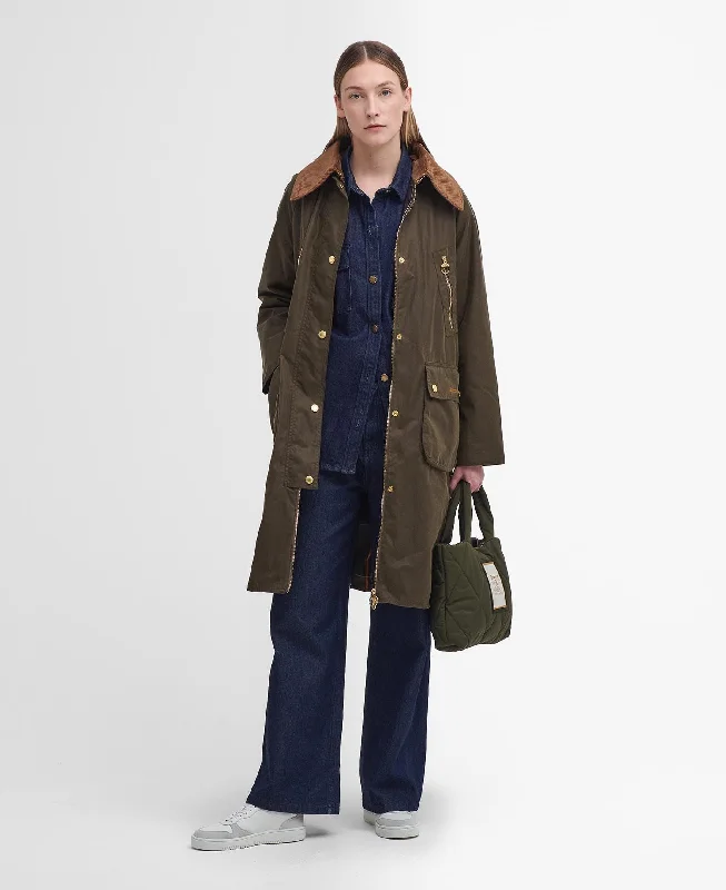 Petite women's wool blend coats with a tailored fit for a flattering silhouetteBarbour Womens Ebberston wax coat - Beech Petite women's wool blend coats with a tailored fit for a flattering silhouetteBarbour Womens Ebberston wax coat - Beech